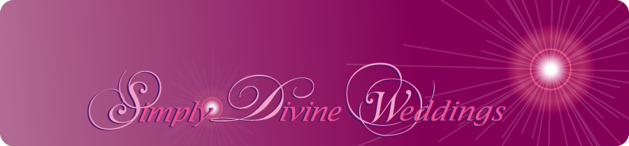Website header for Simply Divine Weddings